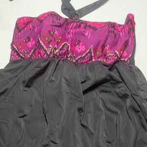 Halter Pink Tribal one-piece swimsuit dress